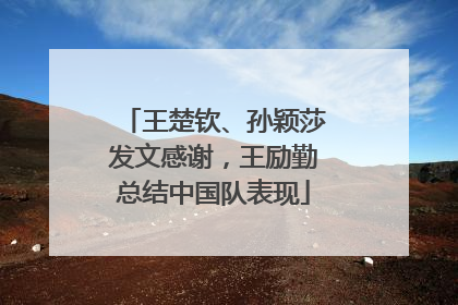 王楚钦、孙颖莎发文感谢，王励勤总结中国队表现